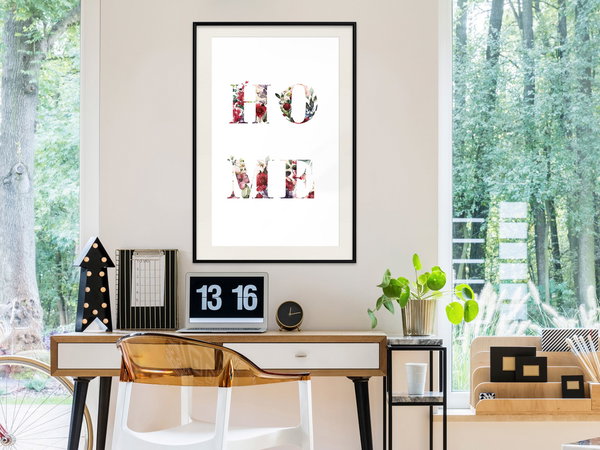 Poster 'Home in Flowers'