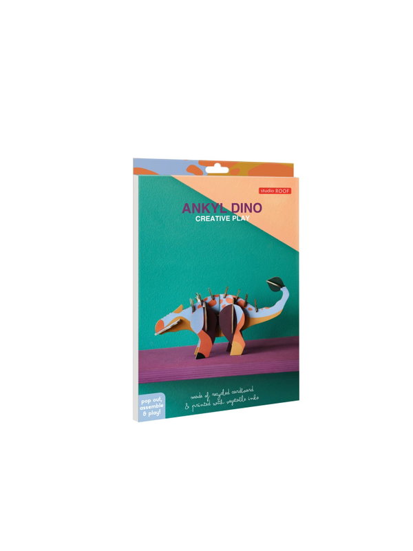 Papierskulptur 'Stacheliger Dino'