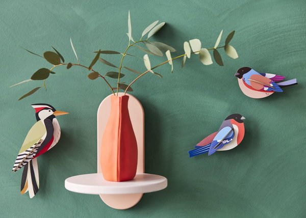 Wanddeko Papier 'Gimpel'