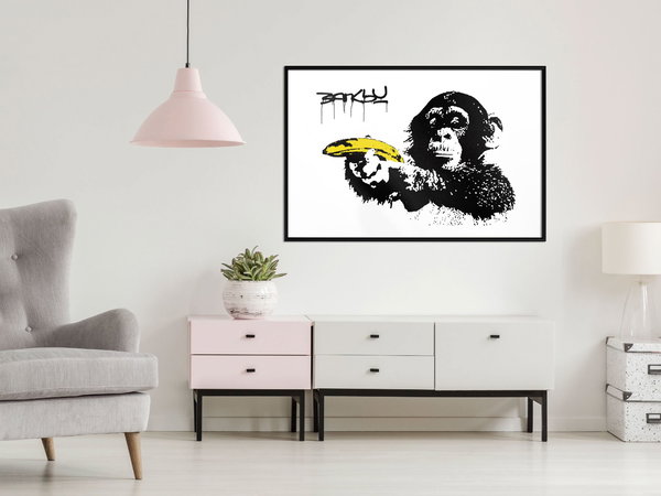 Poster 'Banksy: Monkey with Banana'