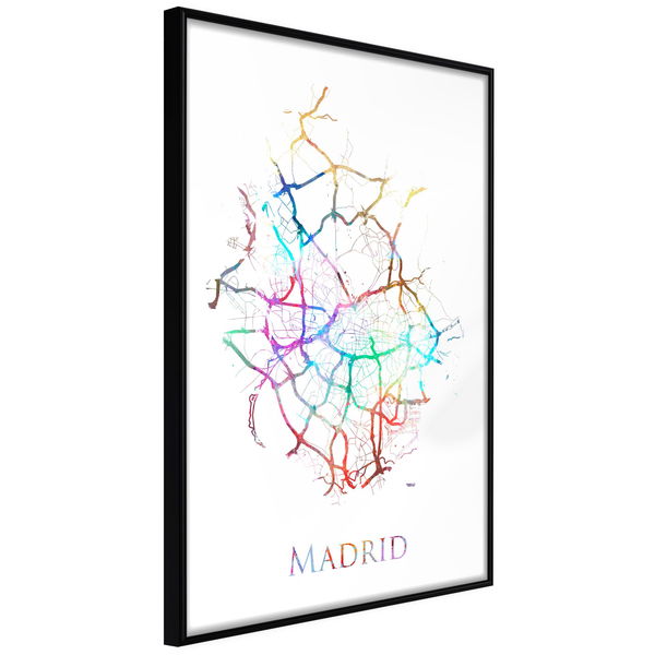 Póster 'City Map: Madrid (Colour)'