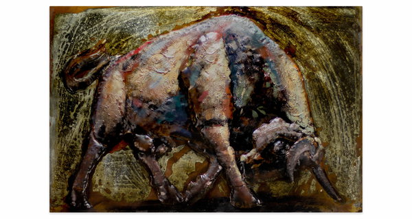 Metallbild 3D 'El Toro' 100x70x7cm