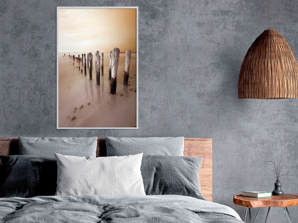 Poster 'Breakwater in Sepia'