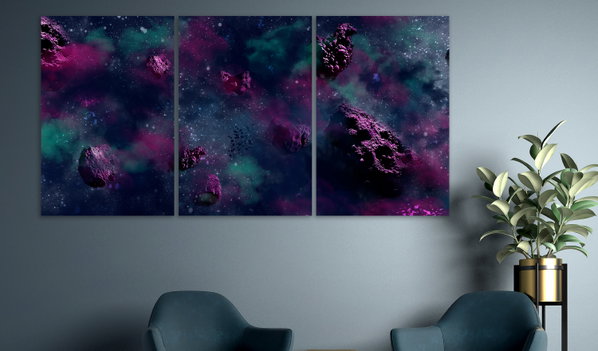 Kunstdruck auf Leinwand 'Endless Space (3-teilig)'