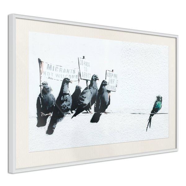 Poster 'Xenophobic Pigeons'