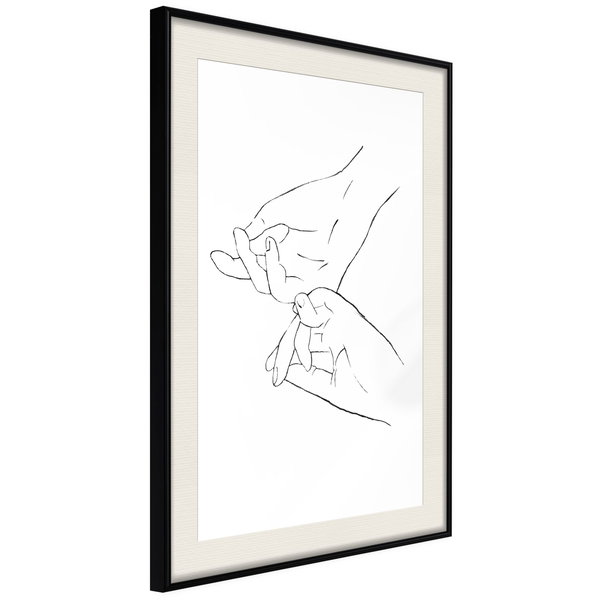 Poster 'Joined Hands (White)'