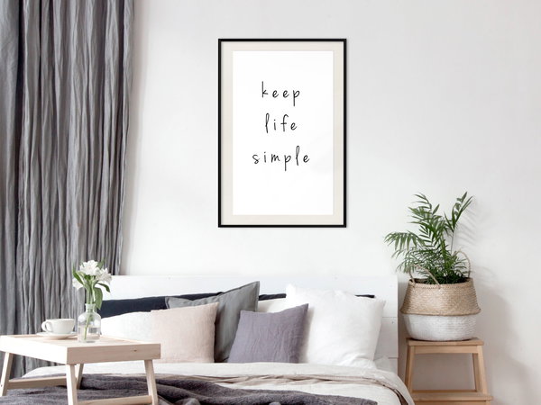 Poster 'Keep Life Simple'