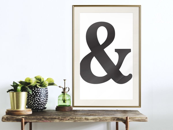 Poster 'Ampersand (Black)'