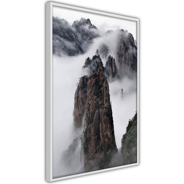 Poster 'Clouds Pierced by Mountain Peaks'