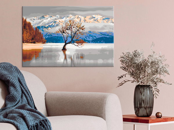 Malen nach Zahlen für Erwachsene 'Wanaka Lake'