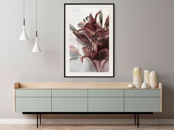 Poster 'Burgundy Solace'