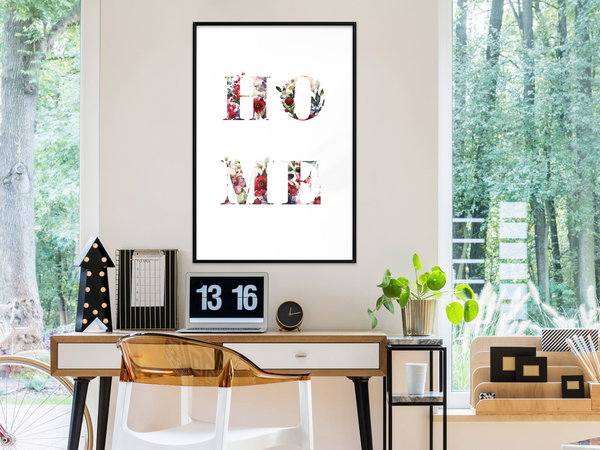 Poster 'Home in Flowers'