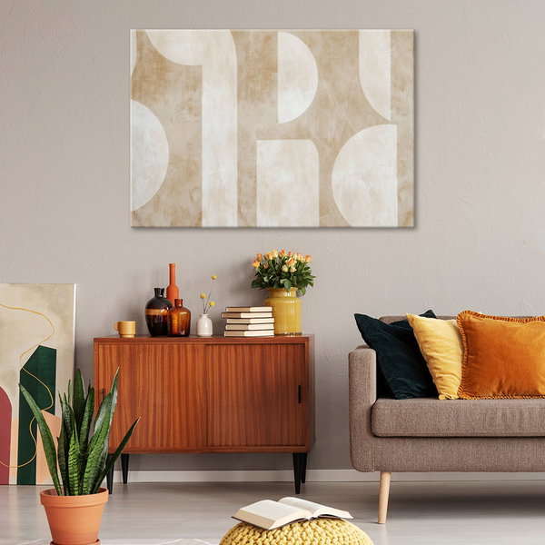 Kunstdruck auf Leinwand 'Neutral Abstraction'