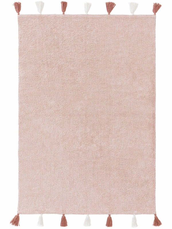 Design Waschbarer Kinderteppich Malu Rosa III