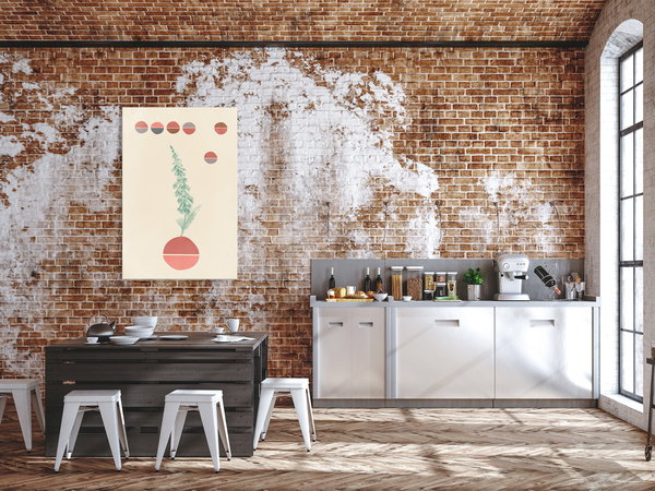 Kunstdruck auf Leinwand 'Campanulas Vertical'
