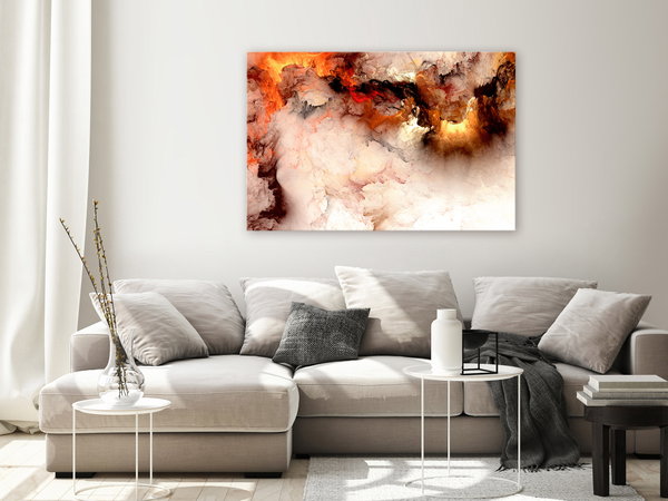 Kunstdruck auf Leinwand 'Volcanic Abstraction Wide'