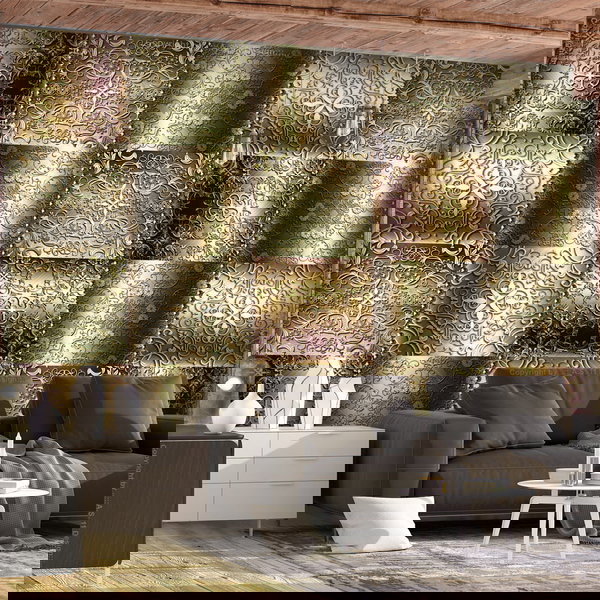 Carta da parati autoadesiva 'Metal Plates'