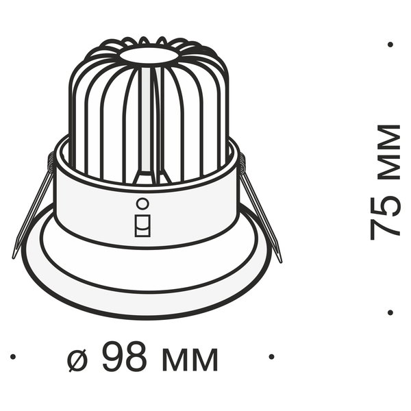 Deckenleuchte 'Yin 10'