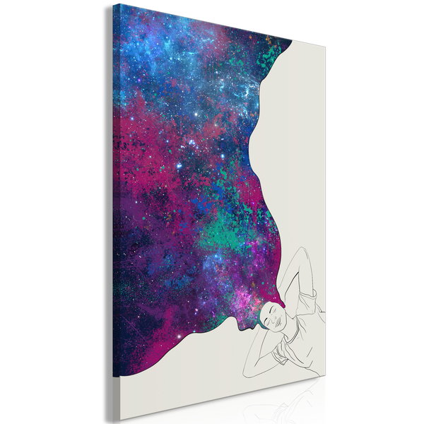 Art print on canvas 'Cosmic Dreams Vertical'