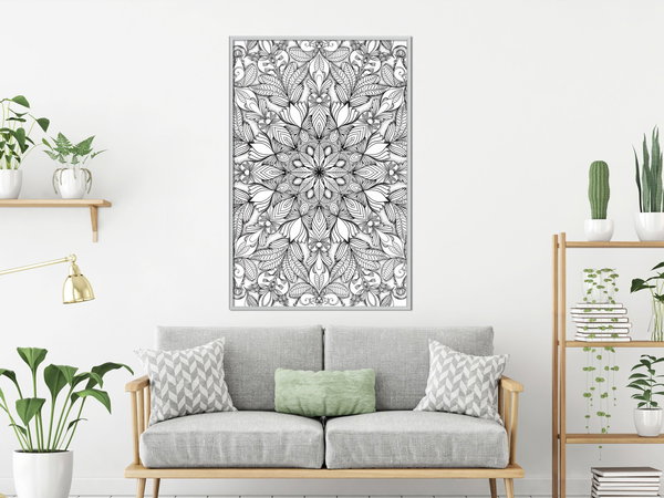 Poster 'Colourless Mandala'