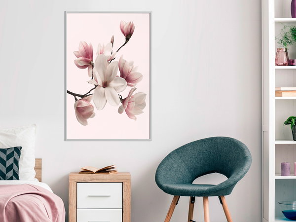 Poster 'Blooming Magnolias I'