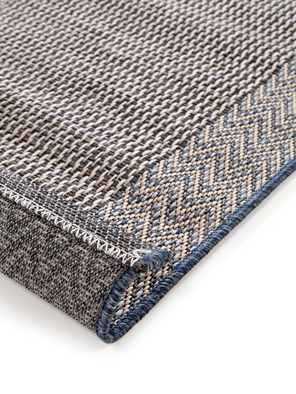 Design In- &amp; Outdoor-Läufer River Beige/Blau