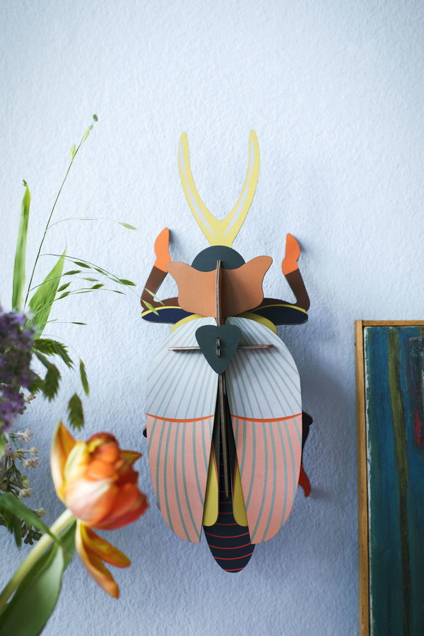 Wanddeko Papier 'Nashornkäfer'