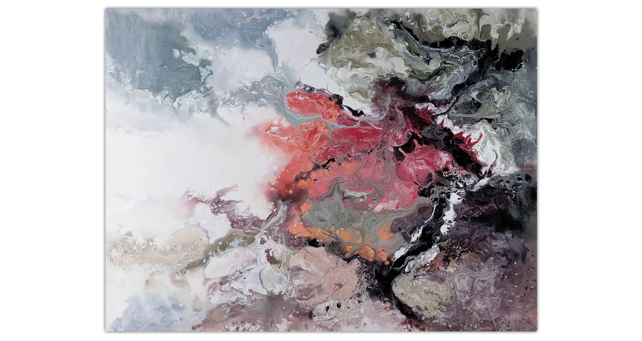 XXL Schilderij 'Love in the heart' | Handgeschilderd unicum in de ruimte.