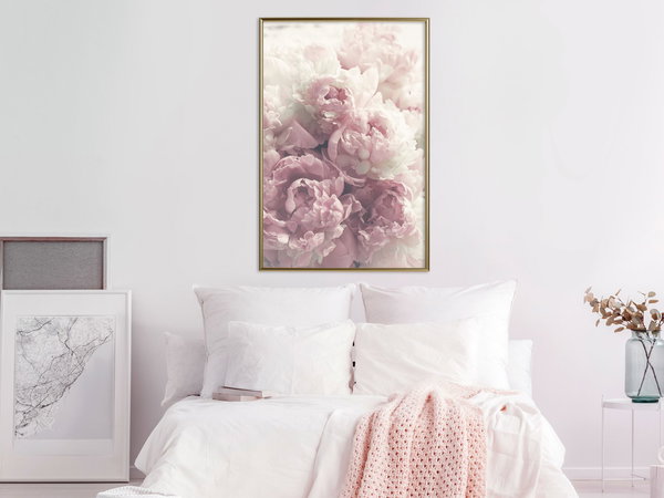 Poster 'Delicate Peonies'