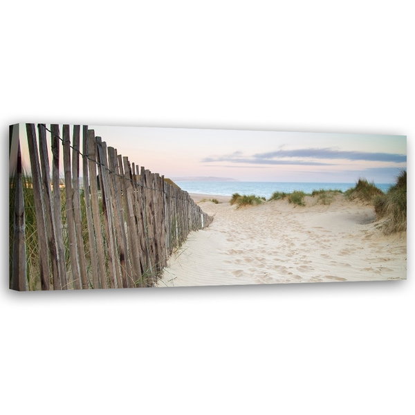 Kunstdruck auf Leinwand 'Fence Trail'