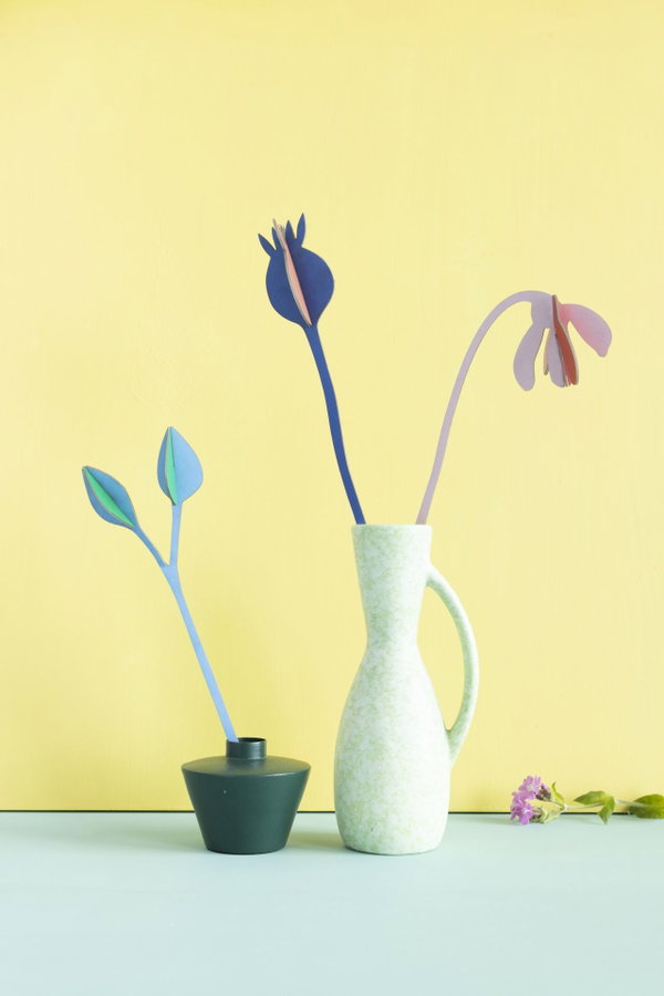 Papírszobrok 'Abstract Flower Trio'