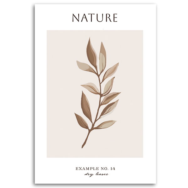 Kunstdruck auf Leinwand 'Dry Leaves #14'