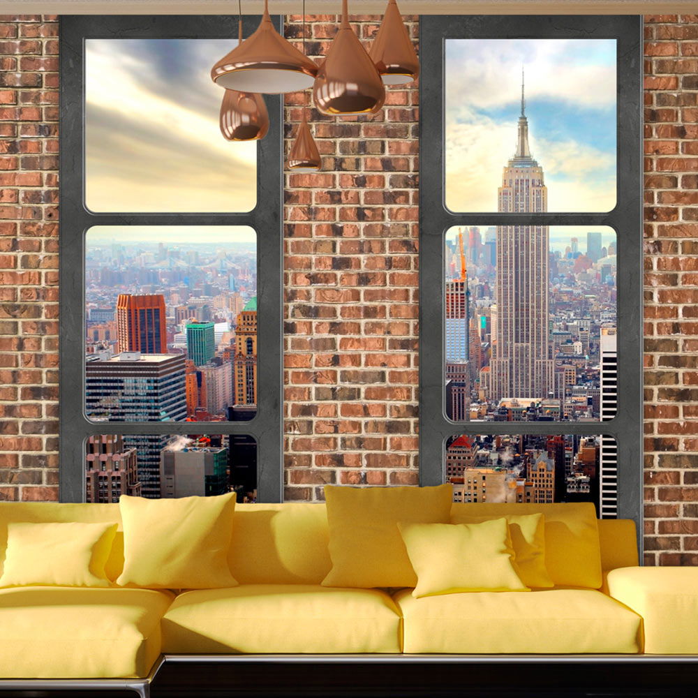 Zelfklevend behang 'The view from the window: New York' kopen | KunstLoft