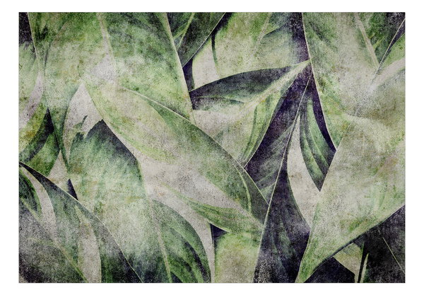 Selbstklebende Tapete 'Industrial Leaves'
