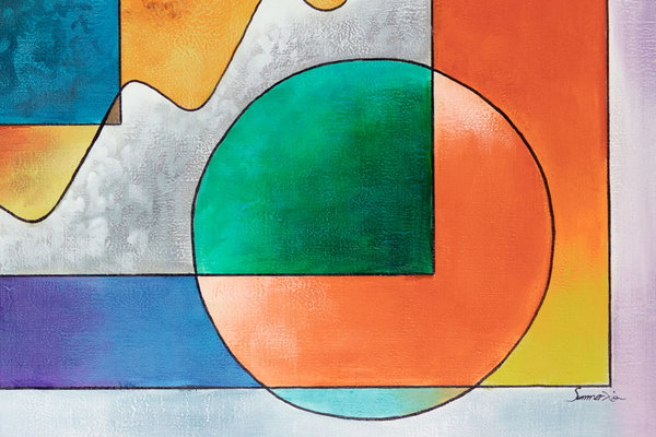 Großzügig aufgetragene Farben
