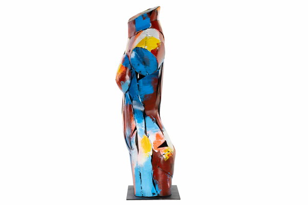 Metall Skulptur 'Unter der Haut' 75x43x20cm