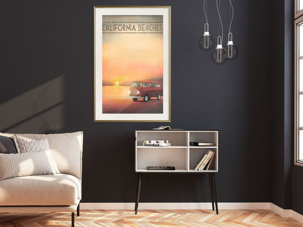 Poster 'California Beaches'