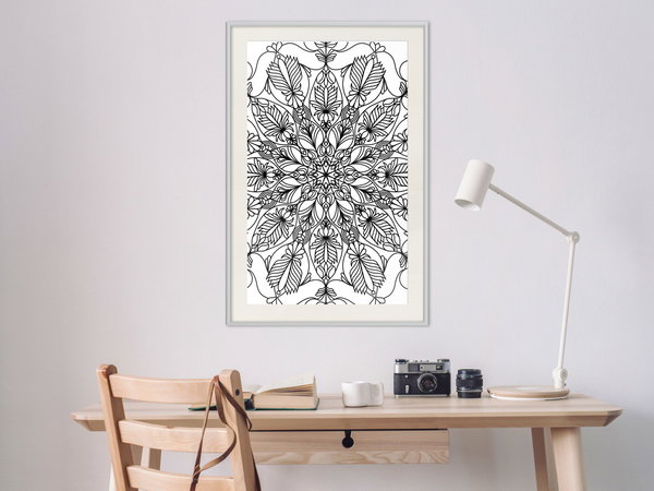 Poster 'Colour Your Own Mandala I'
