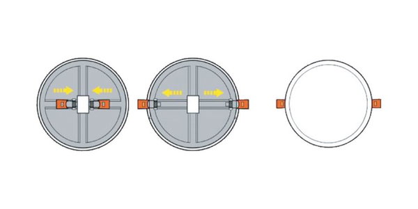 Plafoniera 'Adato 6K'