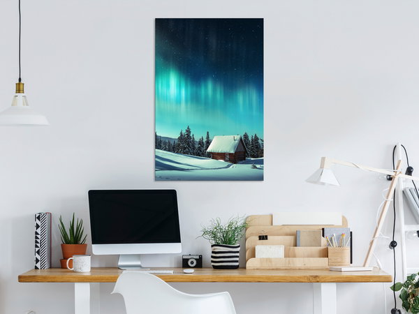 Kunstdruck auf Leinwand 'Blue Nights Vertical'