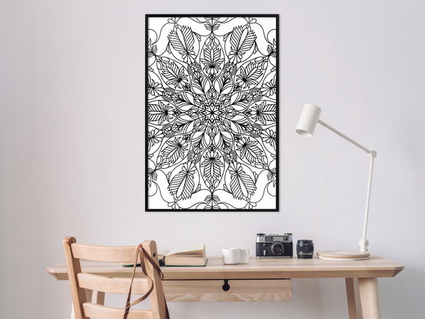 Poster 'Colour Your Own Mandala I'