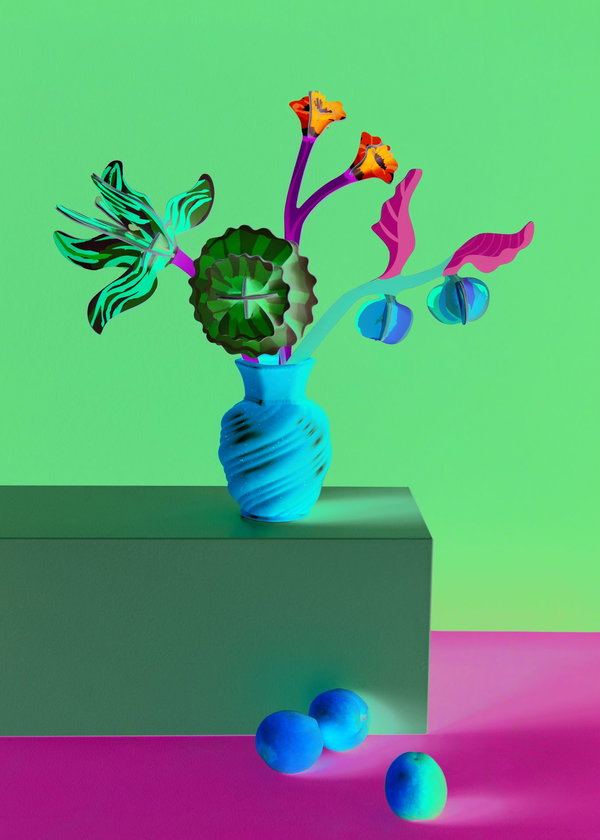 Papierskulptur 'Dutch Masters Bouquet I'