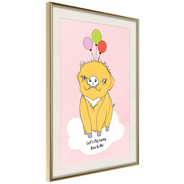 Poster 'Soaring Pig'