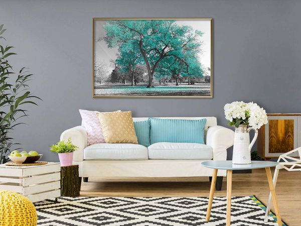 Poster 'Teal Tree'