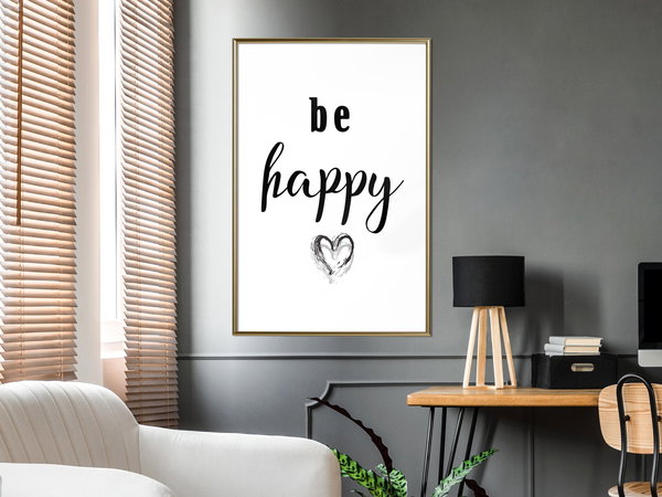 Poster 'Be Happy'