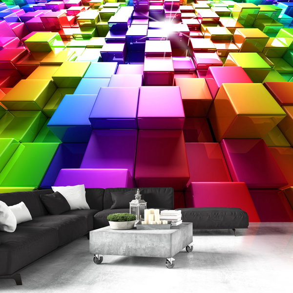 Tapeta 'Colored Cubes'