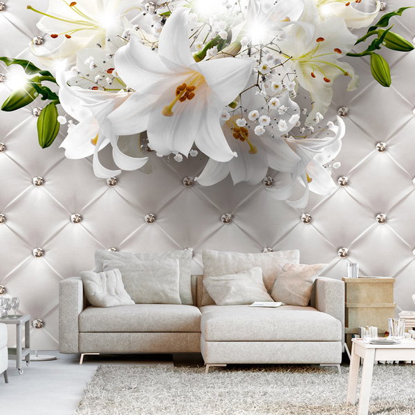 Carta da parati 'White Lily Enchantment'