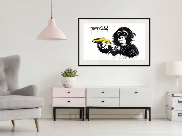 Poster 'Banksy: Monkey with Banana'