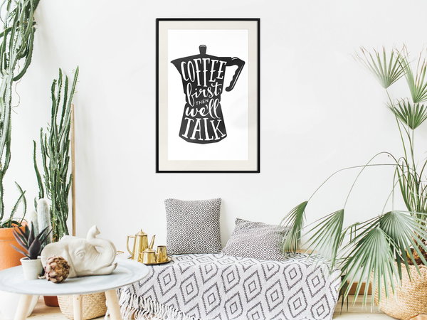 Poster 'Coffee First'