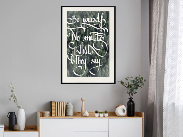 Poster 'Be Yourself'